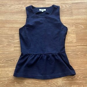 Madewell peplum top
